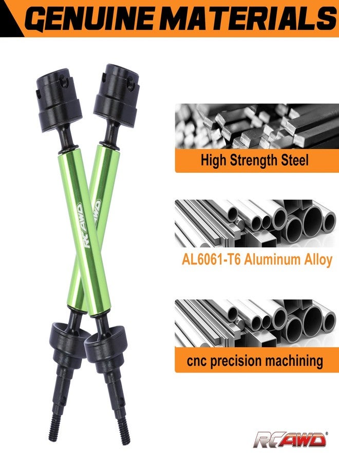 RCAWD Steel Rear Driveshaft for Arrma 1/10 Gorgon 4X2 MEGA 550 Drive Shaft Upgrades Part Green - Image 2